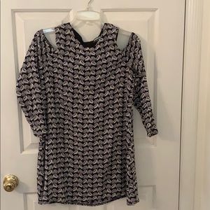 Cold shoulder mini dress